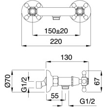 Смеситель для душа Migliore Revival ML.REV-446.CR
