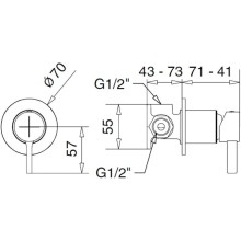 Смеситель для душа Migliore Sirius 28184