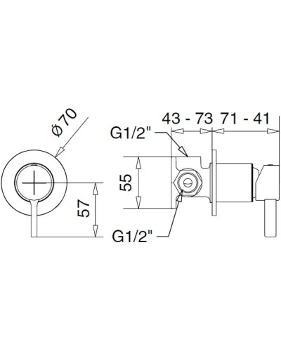 Смеситель для душа Migliore Sirius 28184