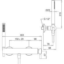 Смеситель для душа Migliore Sirius 28180