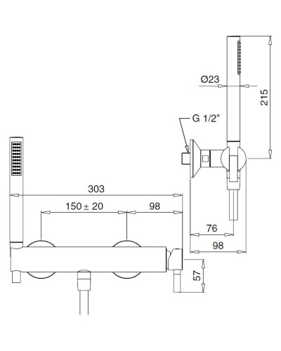 Смеситель для душа Migliore Sirius 28180