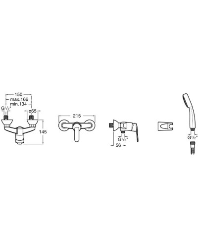 Смеситель для душа Roca Victoria 5A2025C0M
