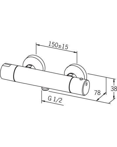 Термостат для душа Oras Alessi One 8570U