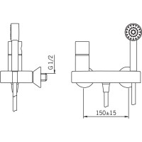 Смеситель для душа Oras Alessi One 8560