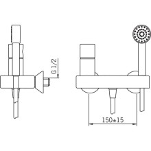 Смеситель для душа Oras Alessi One 8560