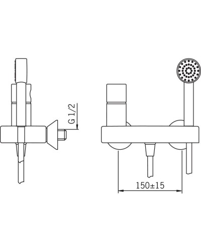 Смеситель для душа Oras Alessi One 8560