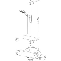 Термостат для душа Oras Optima 7169U
