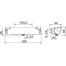 Термостат для душа Oras Optima 7160U