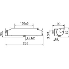 Термостат для душа Oras Optima 7160