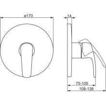 Смеситель для душа Oras Safira 1064C