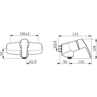 Смеситель для душа Oras Safira 1075