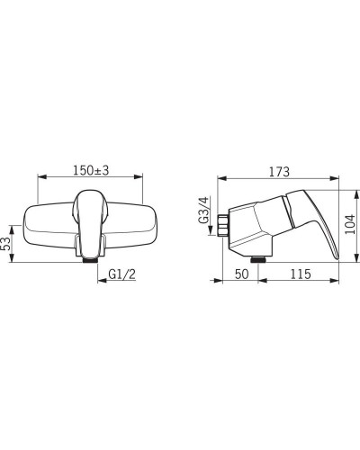 Смеситель для душа Oras Safira 1075