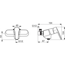 Смеситель для душа Oras Saga New 3990