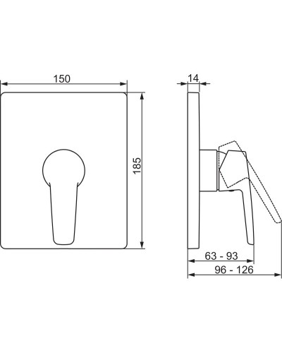Смеситель для душа Oras Saga New 3987