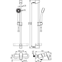 Смеситель для душа Oras Saga New 3966Y