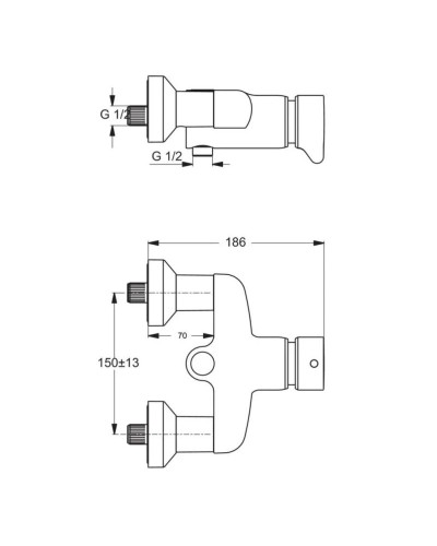 Смеситель для душа Ideal Standard Ceraplus B8297AA