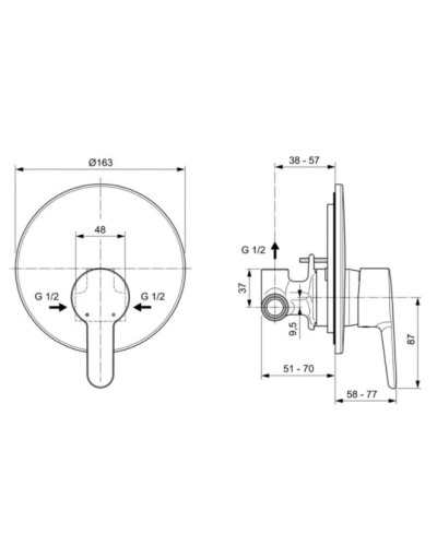 Смеситель для душа Ideal Standard Sesia A6944AA