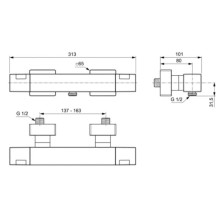 Термостат для душа Ideal Standard Ceratherm C100 A7533AA