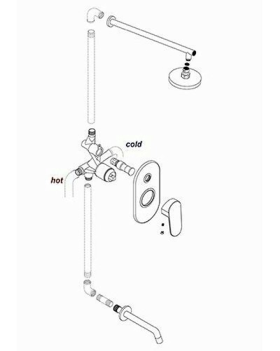 Смеситель для душа WasserKRAFT Main 4141 Хром