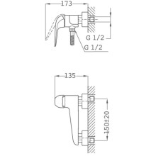 Смеситель для душа Teka Itaca 67231020BZ