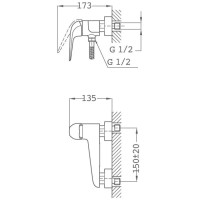Смеситель для душа Teka Itaca 67231020N2
