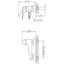 Смеситель для душа Teka Itaca 67231020N2