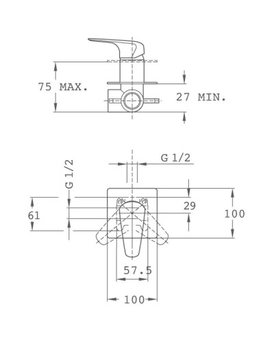 Смеситель для душа Teka Itaca 67241020G2
