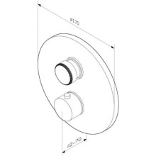 Термостат для душа AM.PM Inspire 2.0 F50A75700