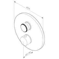 Термостат для душа AM.PM Inspire 2.0 F50A75700