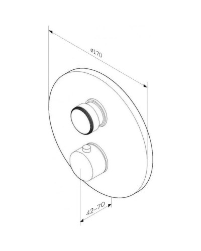 Термостат для душа AM.PM Inspire 2.0 F50A75700