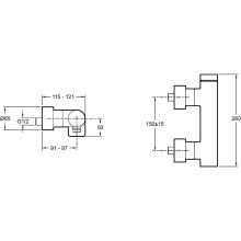 Смеситель для душа Jacob Delafon Composed E73091-CP Хром