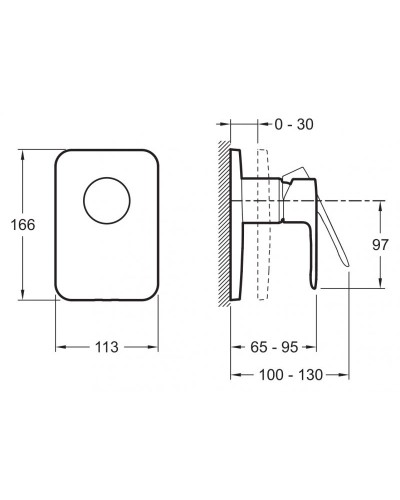 Смеситель для душа Jacob Delafon July E98702-CP Хром