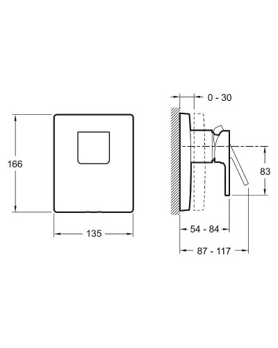 Смеситель для душа Jacob Delafon Strayt E98632-CP Хром