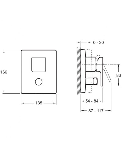 Смеситель для душа Jacob Delafon Strayt E98633-CP Хром