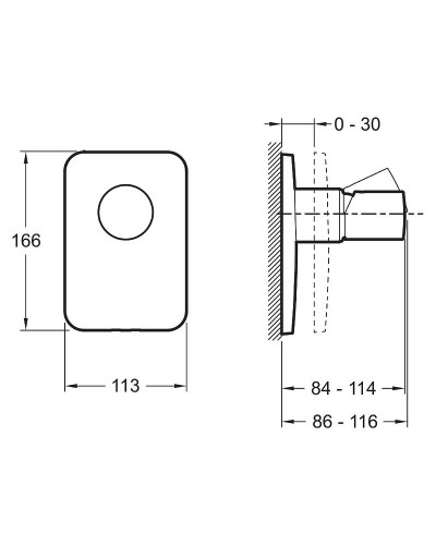 Смеситель для душа Jacob Delafon Toobi E98707-CP Хром