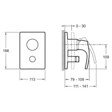 Смеситель для душа Jacob Delafon Symbol E98724-CP Хром