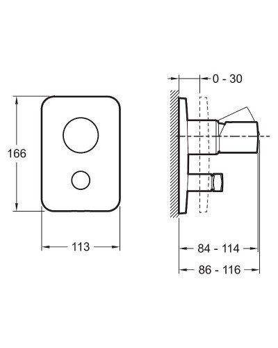Смеситель для душа Jacob Delafon Toobi E98719-CP Хром