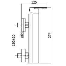 Смеситель для душа Paffoni Candy CA168CR