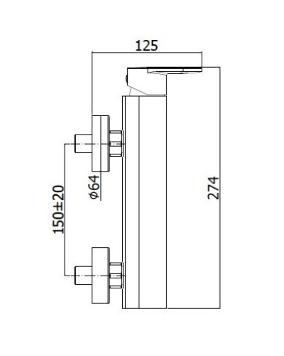Смеситель для душа Paffoni Candy CA168CR