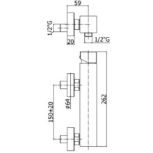 Смеситель для душа Paffoni Elle EL168CR