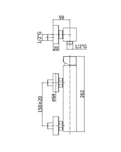 Смеситель для душа Paffoni Elle EL168CR