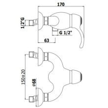 Смеситель для душа Paffoni Flavia FA168CR