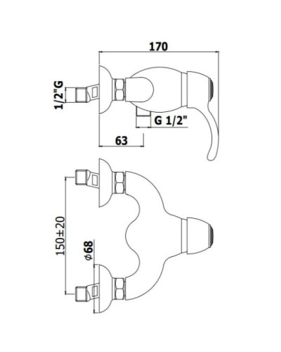 Смеситель для душа Paffoni Flavia FA168CR