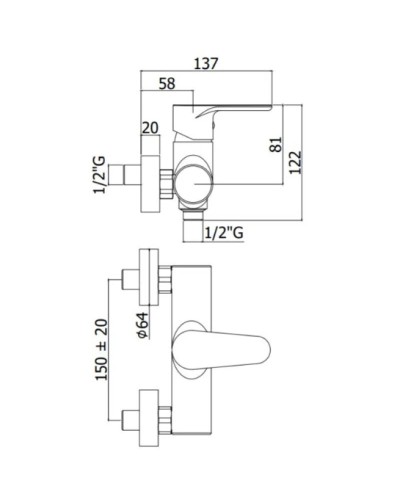Смеситель для душа Paffoni Green GR168DCR