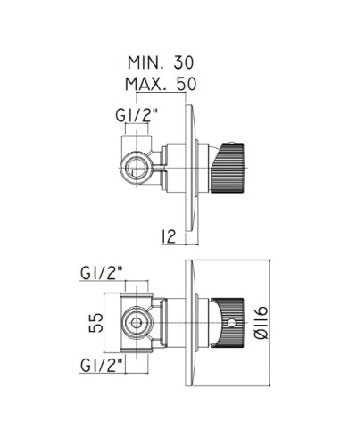 Смеситель для душа Paffoni Jo JO010CR
