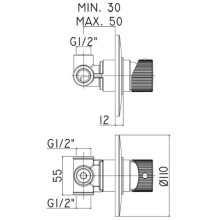 Смеситель для душа Paffoni Jo JO011CR