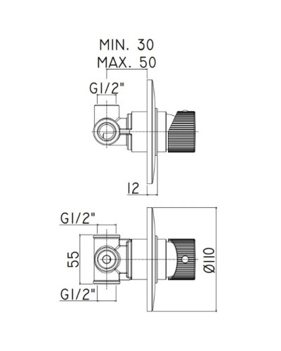 Смеситель для душа Paffoni Jo JO011CR