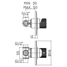 Смеситель для душа Paffoni Jo JO011NO