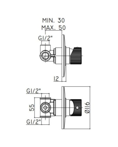 Смеситель для душа Paffoni Jo JO011NO