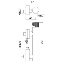 Смеситель для душа Paffoni Jo JO168CR